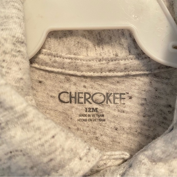 Cherokee Baby Boy's Polo With Pocket Light Gray Heather Size 12 Months - Picture 3 of 4